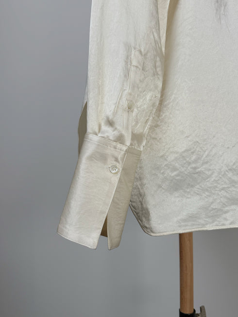plain satin shirt